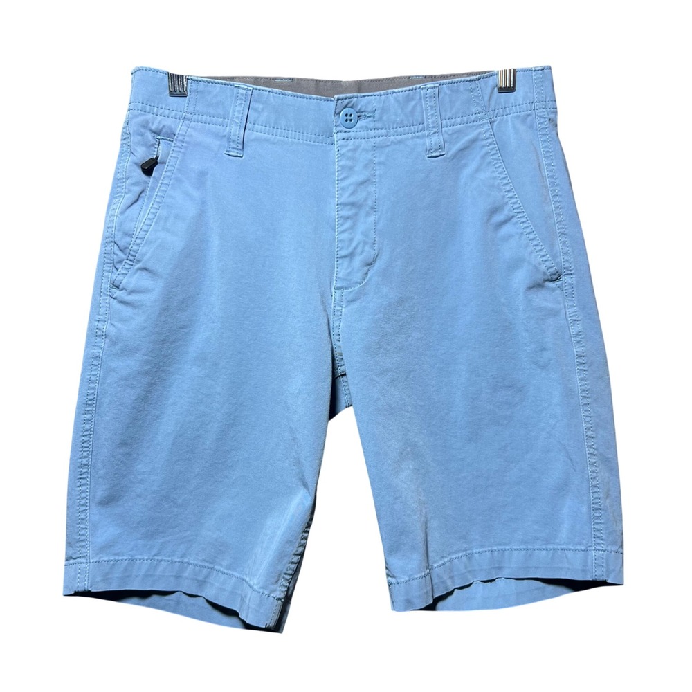 Dockers Mens Smart 360 Flex Chino Shorts Light Blue Size 30 9" inseam Stretch